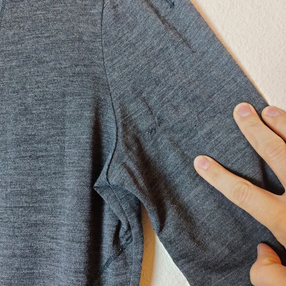 Icebreaker Merino Wool Superfine Lite Bliss Cardigan Small Charcoal Gray *Read - Picture 15 of 16